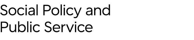 Mobile Wordmark for the Social Policy and Public Service Major